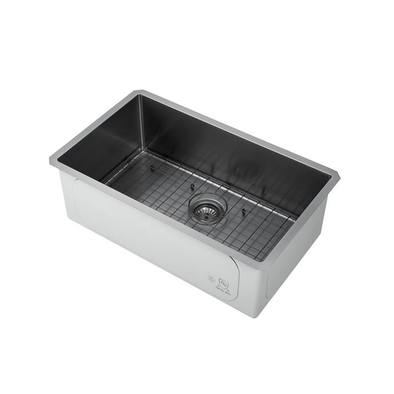 PVD Gunmetal Undermount Single Bowl Kitchen Sink,XJ3018SB